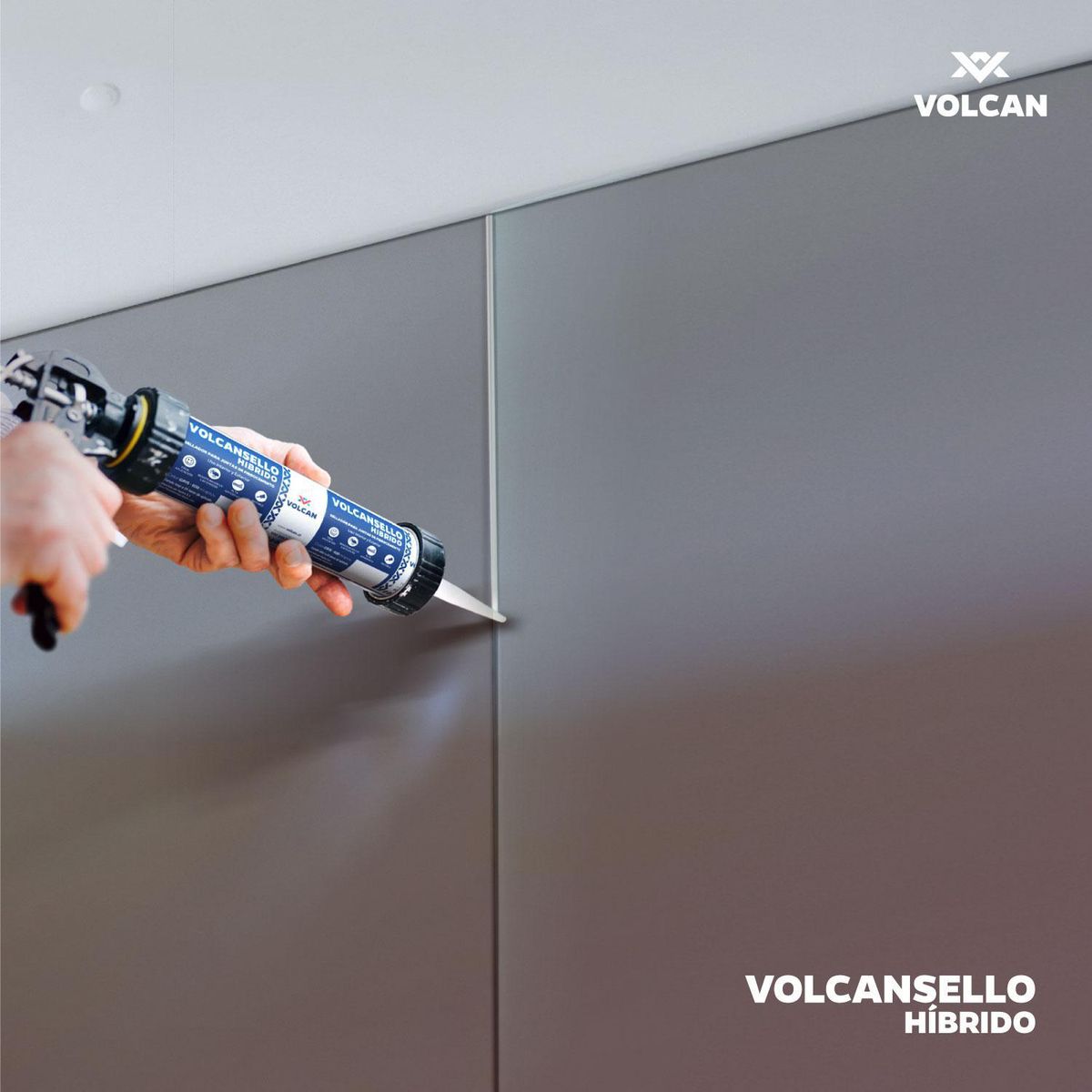 VOLCAN - Pack Sello Hibrido 600Ml Gris 20 Unidades