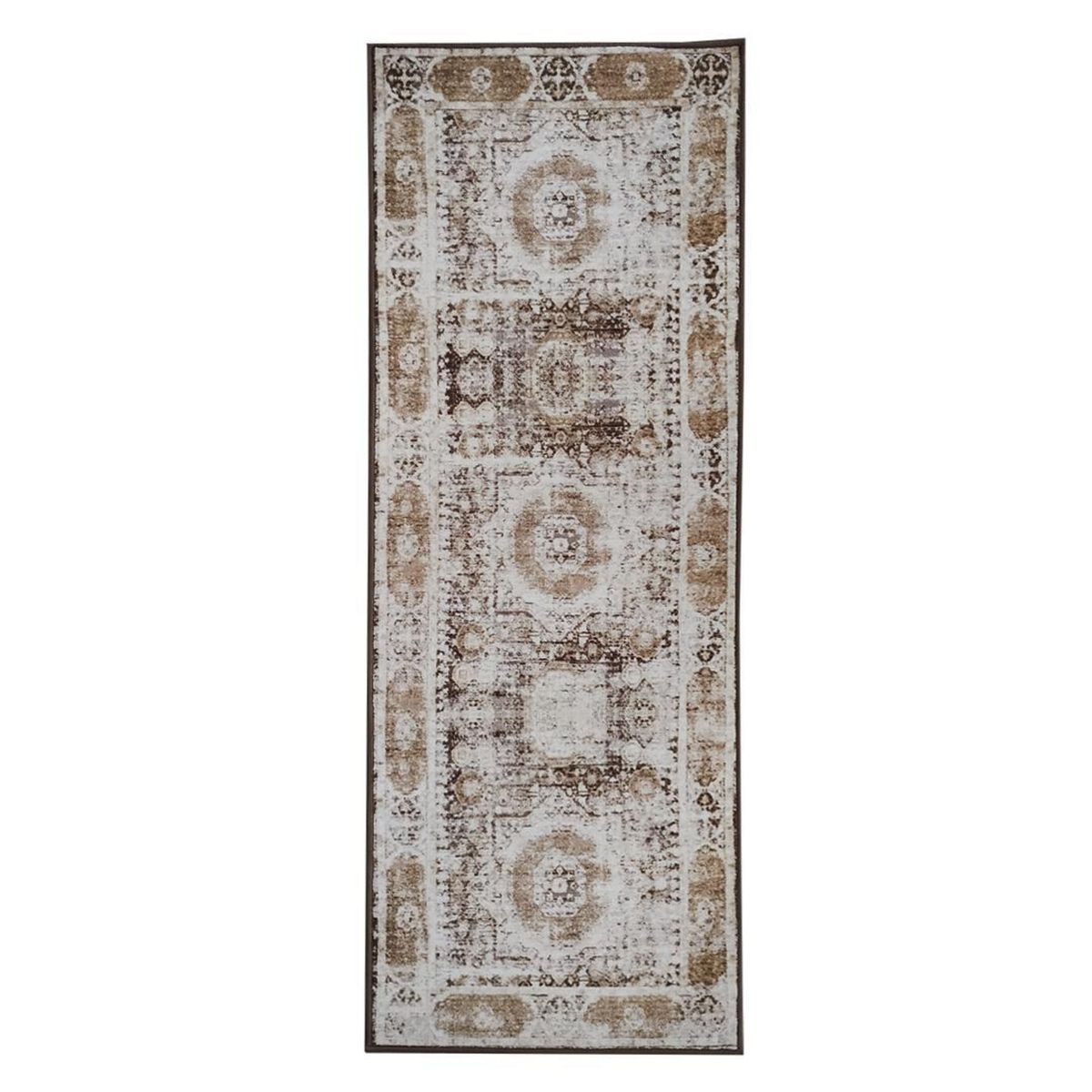 IDETEX - Alfombra Keni 67x180 cm Polipropileno Café