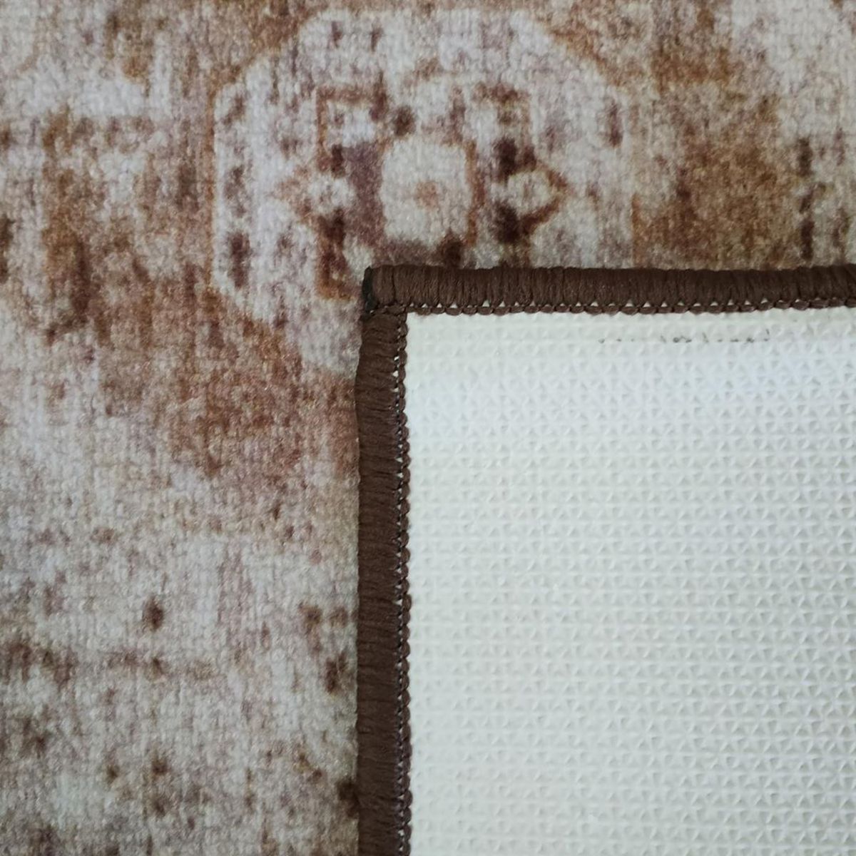 IDETEX - Alfombra Keni 67x180 cm Polipropileno Café