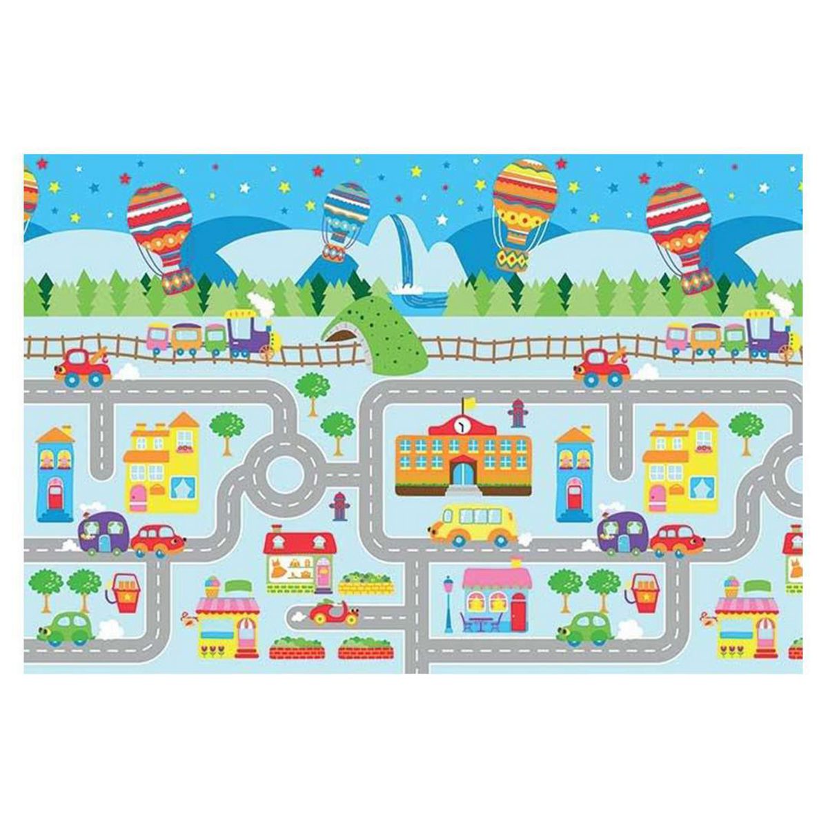 IDETEX - Alfombra City 100x133 cm Polipropileno Multicolor