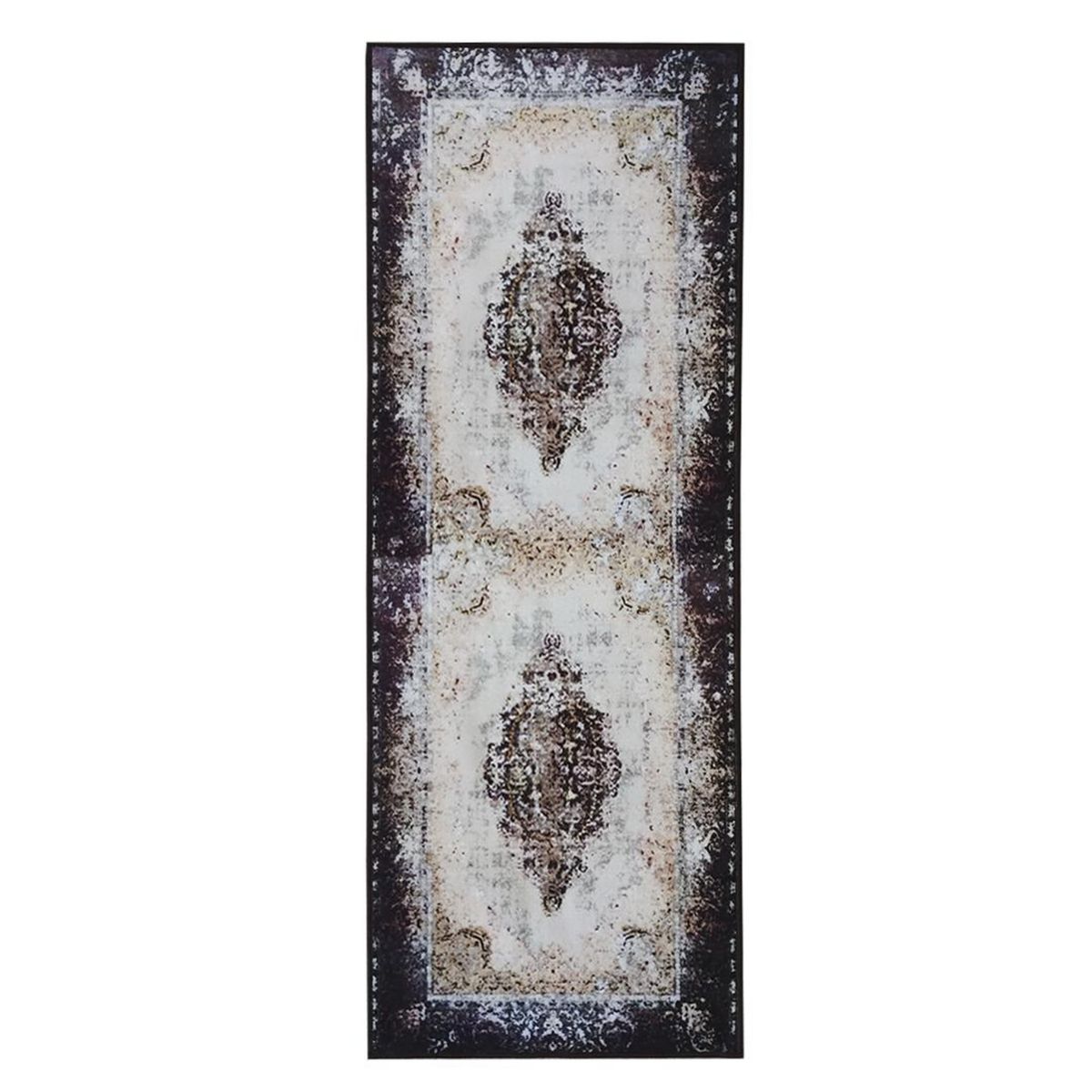 IDETEX - Alfombra Moka 67x180 cm Polipropileno Negro