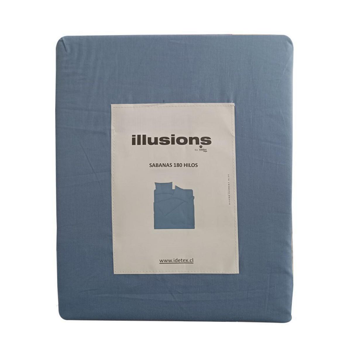 ILLUSIONS - Sabana Element 1.5 plazas 180 Hilos Azul