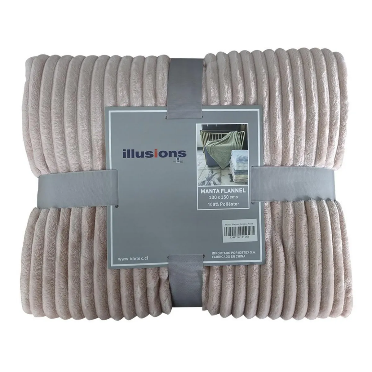 ILLUSIONS - Manta Flannel Especial Rosa