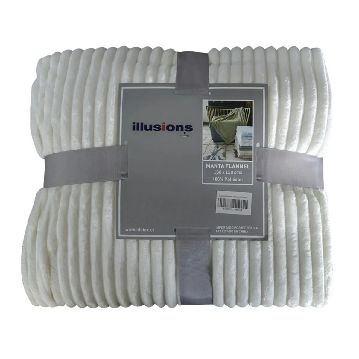 ILLUSIONS - Manta Flannel Especial Crema