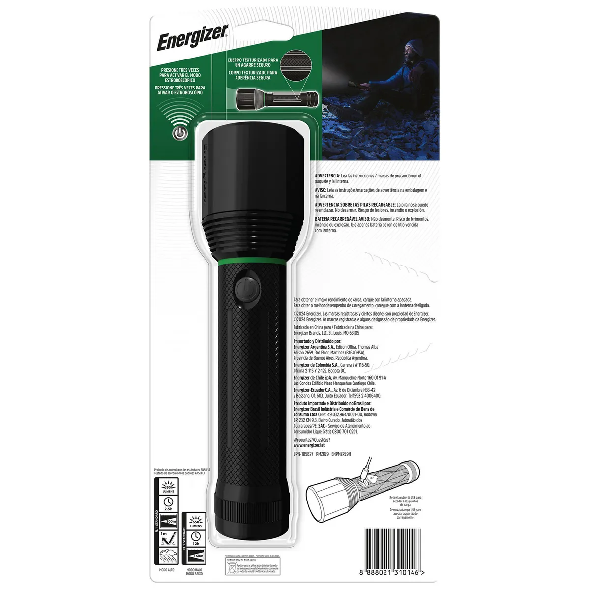ENERGIZER - Linterna profesional recargable 3500 lúmenes