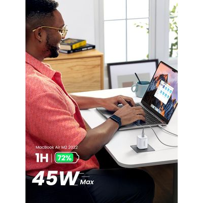 Imagen 2 del producto Cargador De Pared 45W Nexode Gan Pd 2 Puertos Usb C