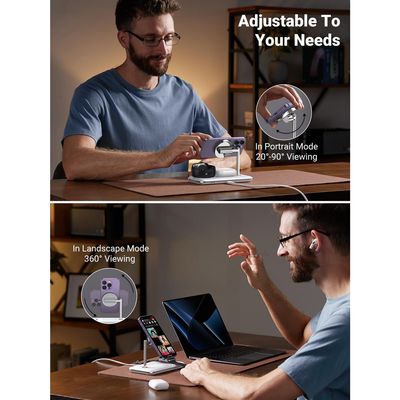 Imagen 2 del producto Estación De Carga Inalámbrica 3 En 1 Para Apple Watch Iphone Airpods