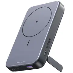 UGREEN - Batería Portátil Magnética 10.000mAh Mini con Carga Inalámbrica 20W Gris PB206