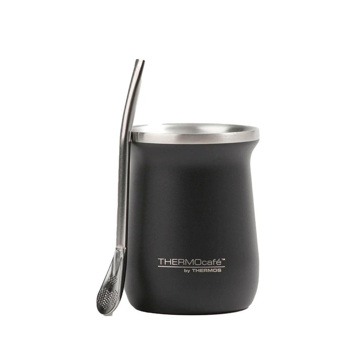 THERMOS - Matero con Bombilla 260 ml Acero inoxidable Negro