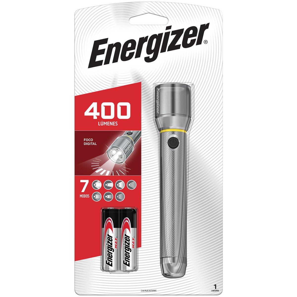 ENERGIZER - Linterna a pilas de mano Vision HD 400 lúmenes