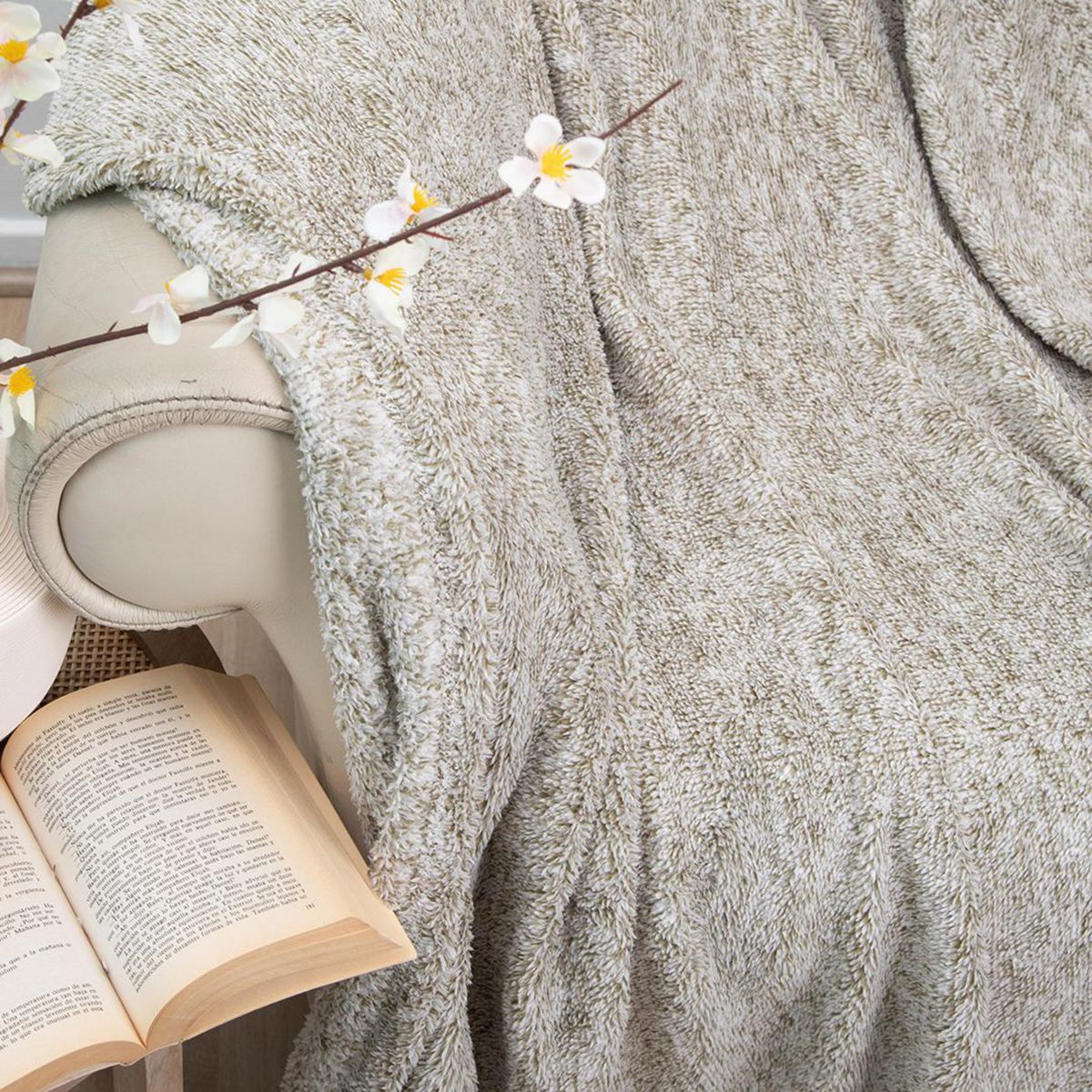 DORAL - Manta Deluxe Chiporro Two Tones Especial Verde Oscuro