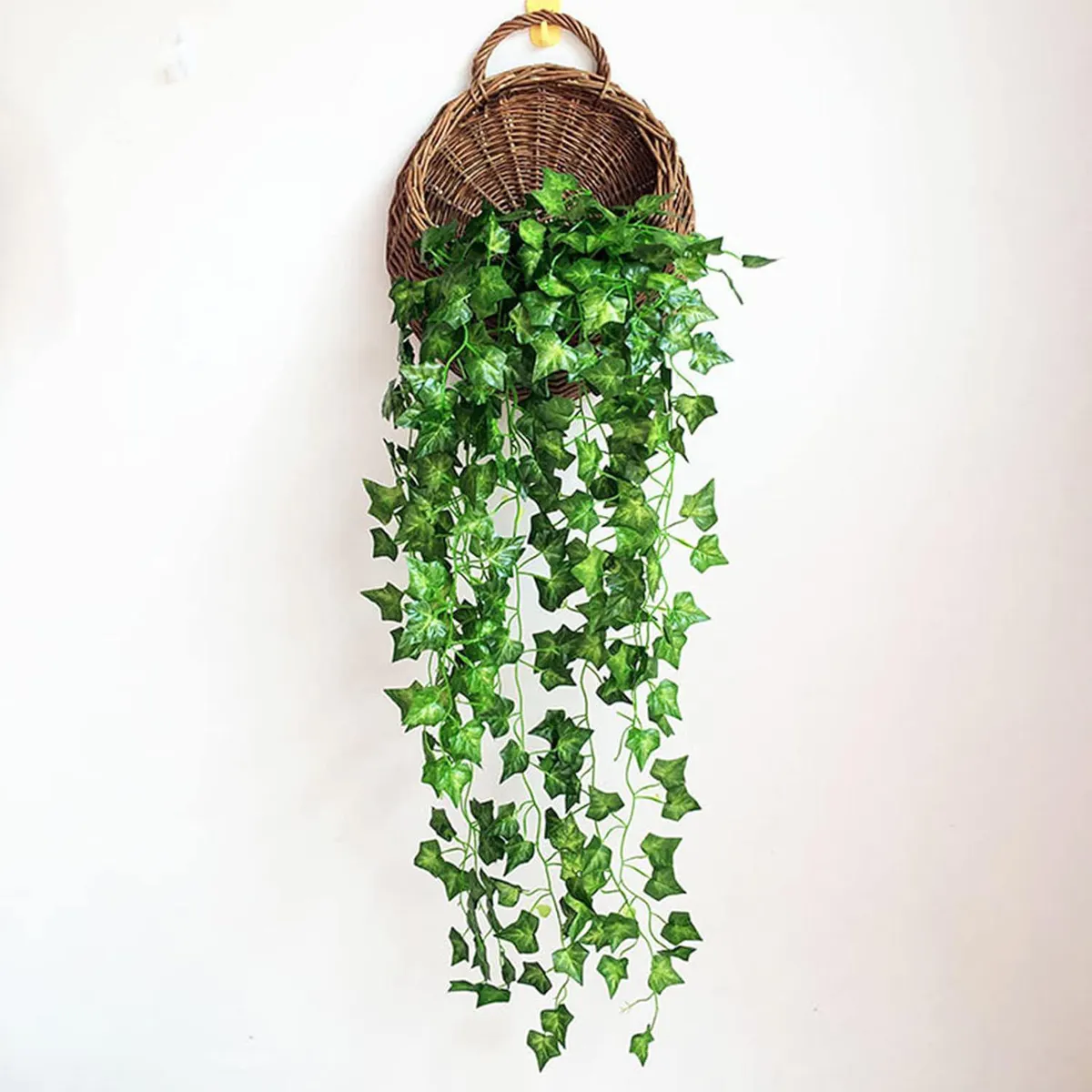 SOHOGAR - Canasto Colgante de Mimbre 20x26 cm