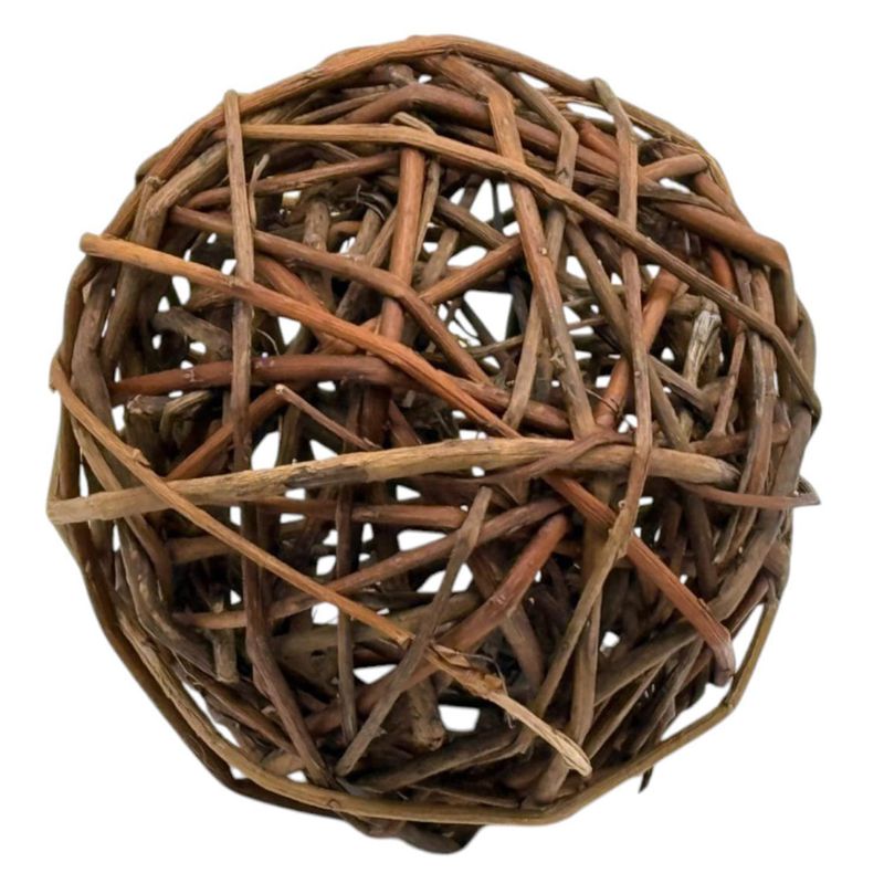SOHOGAR - Esfera De Mimbre Color Café 11 cm