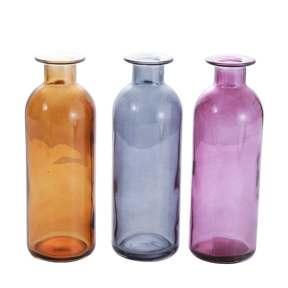 SOHOGAR - Botella Decorativa de Vidrio Colores Surtidos 43x24 cm