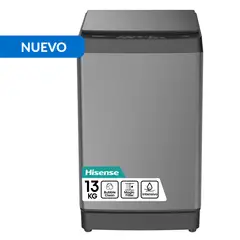HISENSE - Lavadora Carga Superior 13 Titanium Gray WT3K1323UT