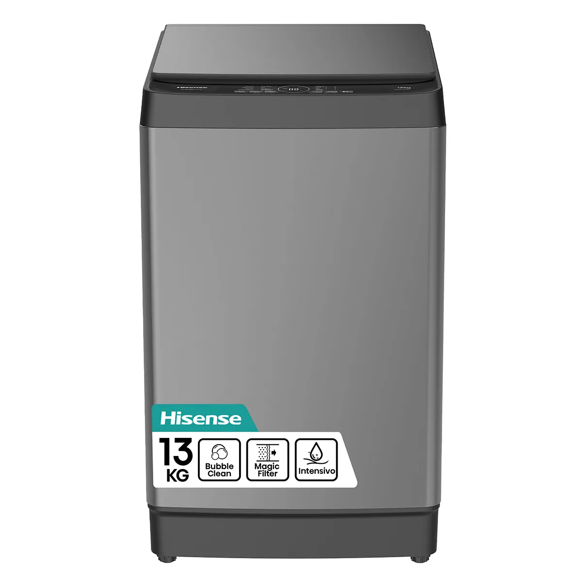 HISENSE - Lavadora Carga Superior 13 kg Titanium Gray WT3K1323UT