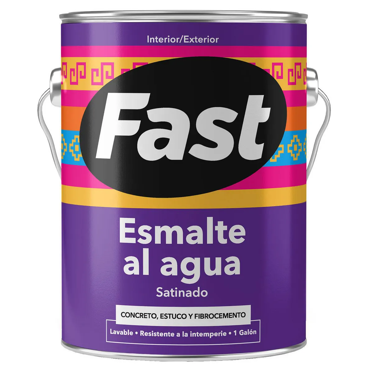 TRICOLOR - Esmalte al Agua Fast Galón 1 galón(es) Satinado Blanco 