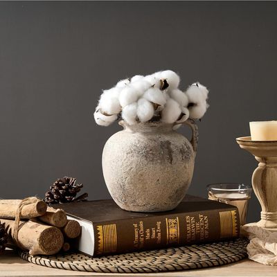 Imagen 2 del producto Jarra de Cerámica Rústica Beige 36x35 cm