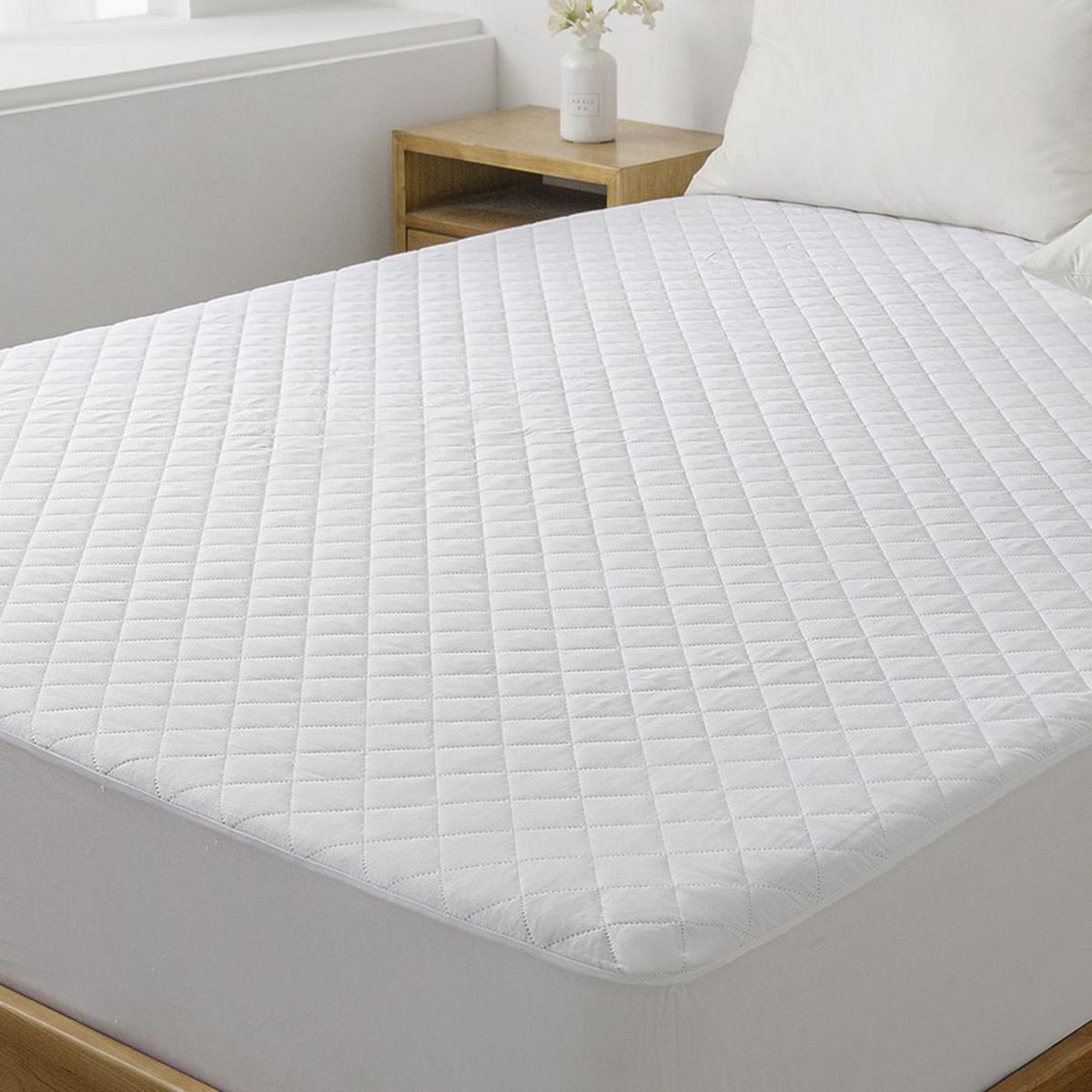 ILLUSIONS - Cubrecolchón King Blanco