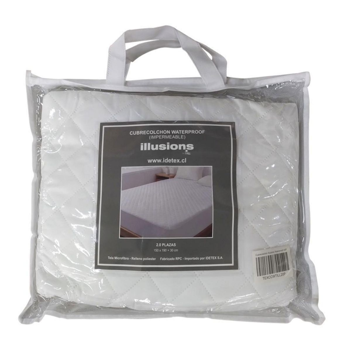 ILLUSIONS - Cubrecolchón Super king Blanco