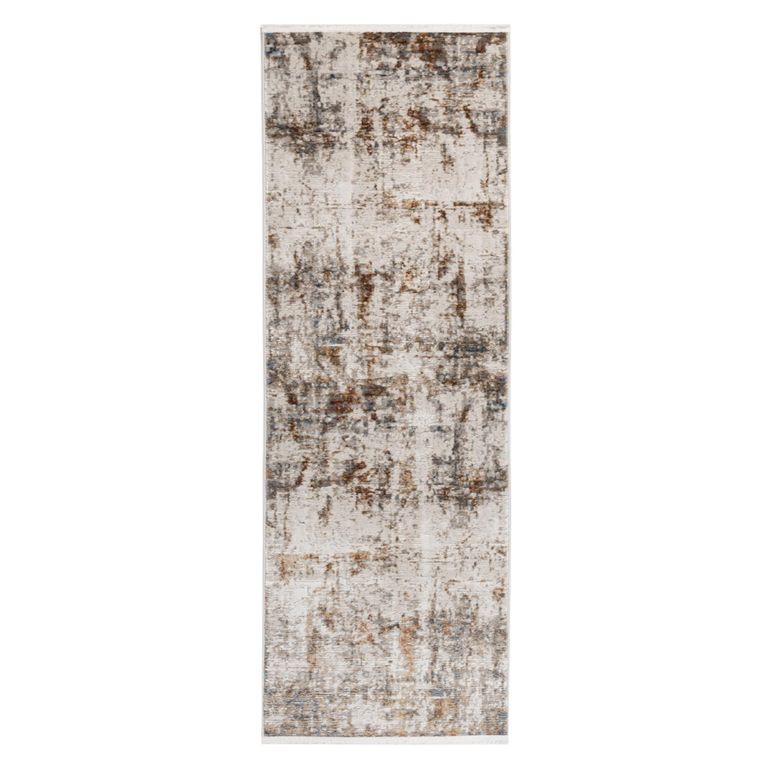Alfombra 60x240 cm Poliester Gris
