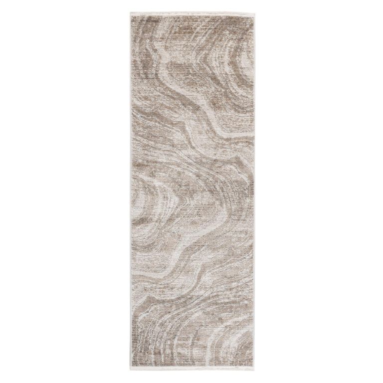 Alfombra 60x240 cm Poliester Gris