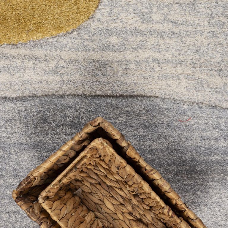 Alfombra 160x230 cm Poliester Gris