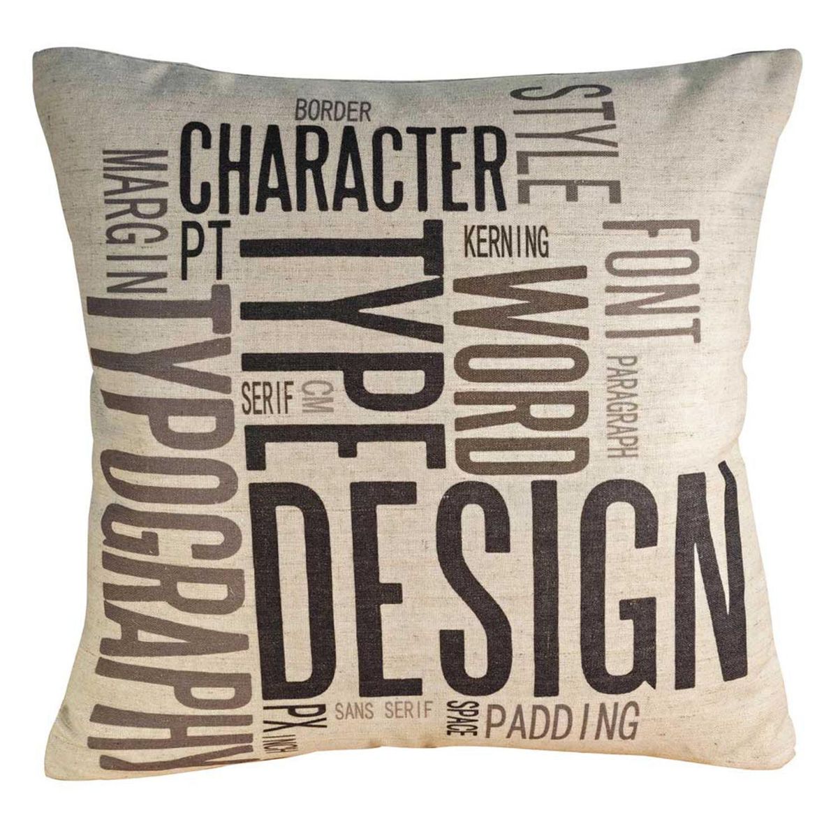 DIB - Cojín Lino Beige 45x45 cm