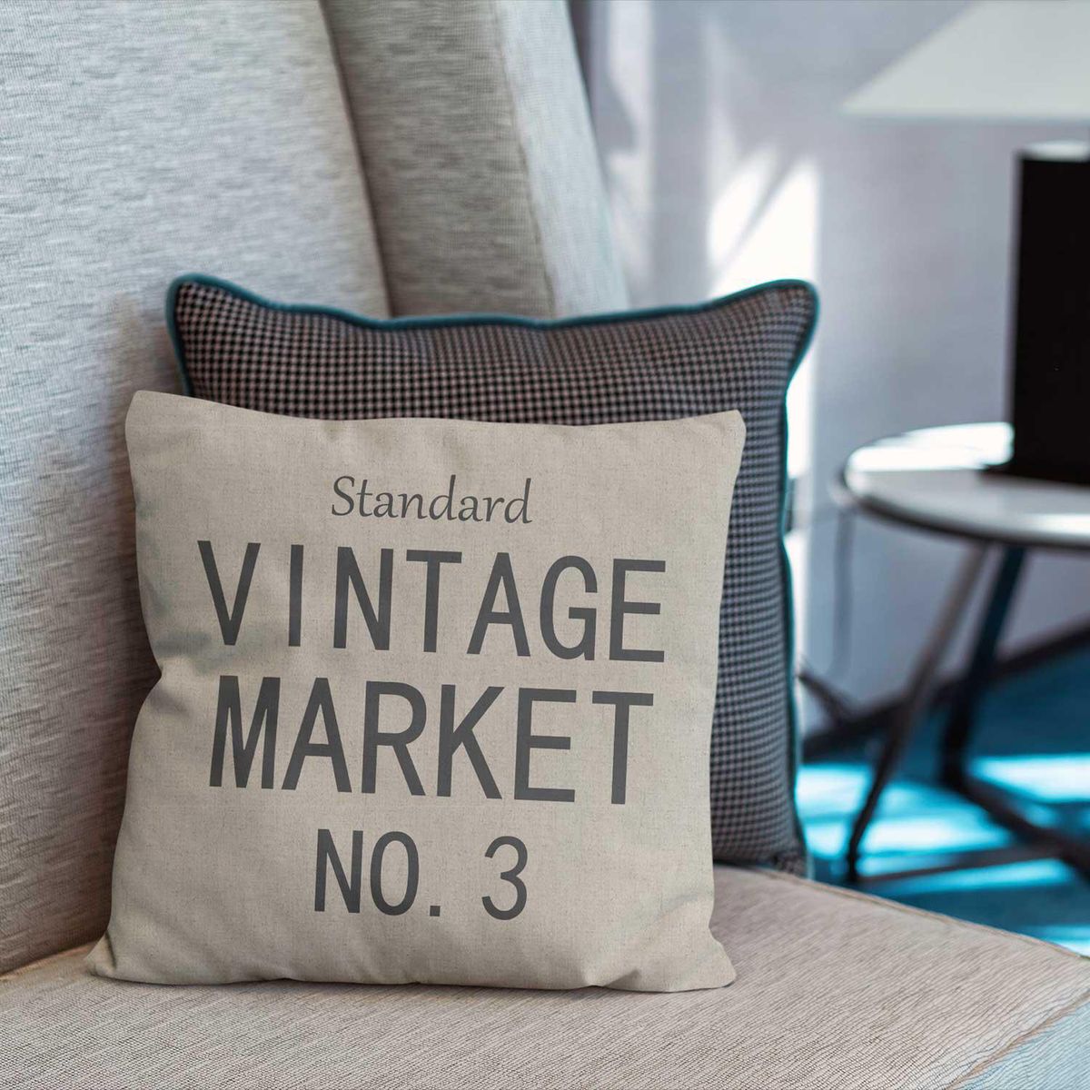 DIB - Cojín Lino Beige 45x45 cm