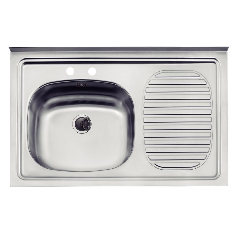 Lavaplatos Sobreponer 1 Cubeta(s) 52x19x13 cm Acero inoxidable