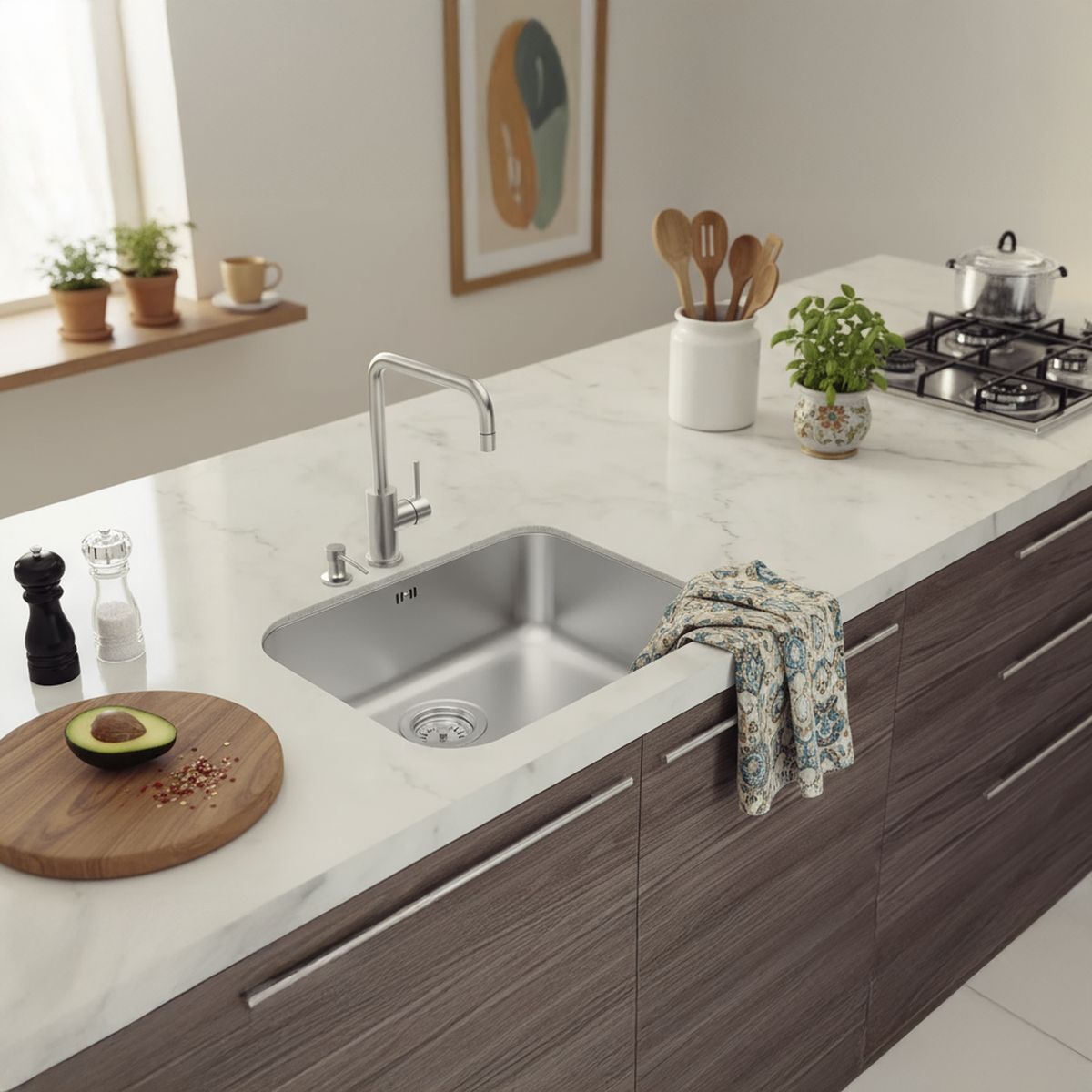 TRAMONTINA - Cubeta Dora 47.5x29x20 cm Acero inoxidable