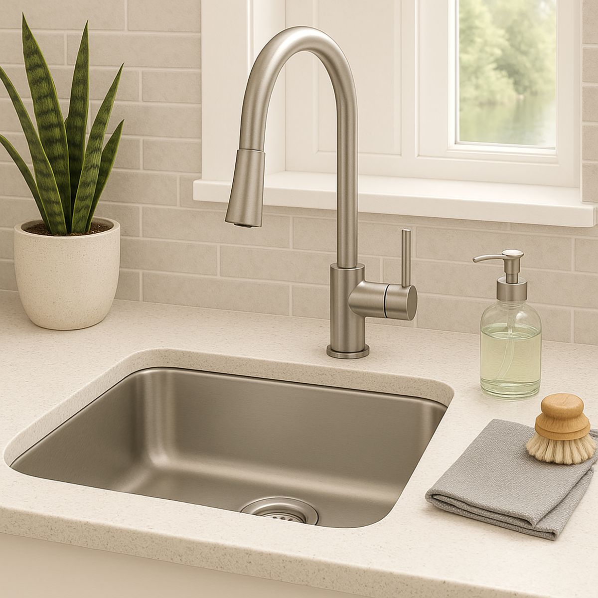 TRAMONTINA - Cubeta Lavinia 35.5x16x14.5 cm Acero inoxidable