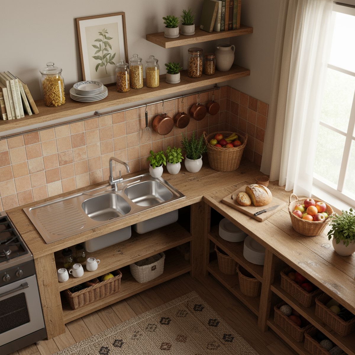 TRAMONTINA - Lavaplatos Sobreponer Secador Izquierdo 2 Cubeta(s) 120x15x50 cm Acero inoxidable