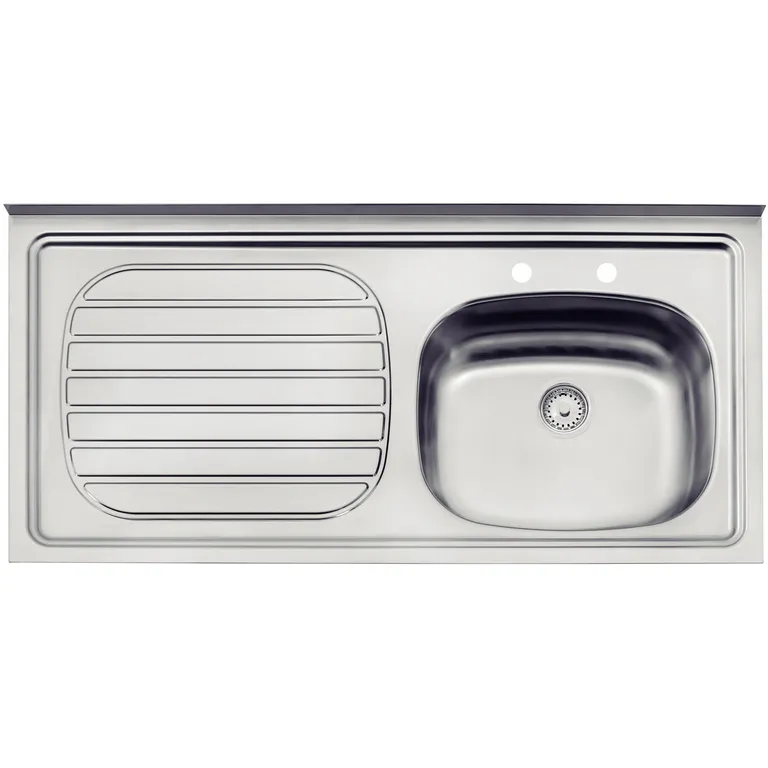 Lavaplatos Sobreponer Secador Izquierdo 1 Cubeta(s) 52x19x13 cm Acero inoxidable