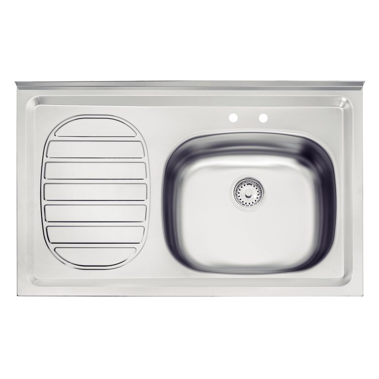 Lavaplatos Sobreponer Secador Izquierdo 1 Cubeta(s) 52x19x13 cm Acero inoxidable