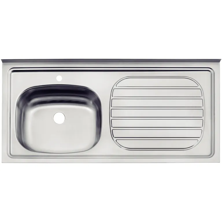 Lavaplatos Sobreponer Secador Derecho 1 Cubeta(s) 52x19x13 cm Acero inoxidable