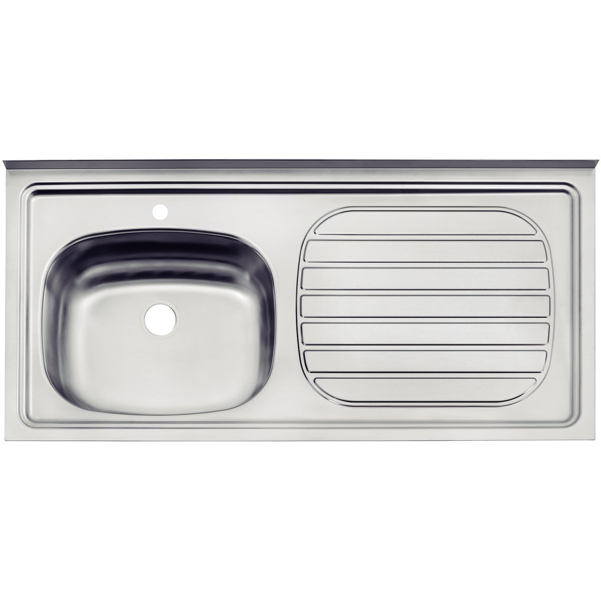 TRAMONTINA - Lavaplatos Sobreponer Secador Derecho 1 Cubeta(s) 52x19x13 cm Acero inoxidable