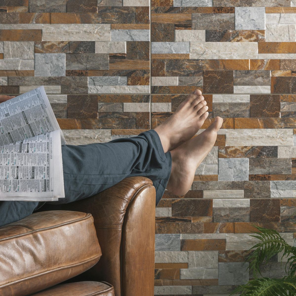 CORDILLERA - Fachaleta 60x30 cm Luau natural Multicolor 1.68 m2