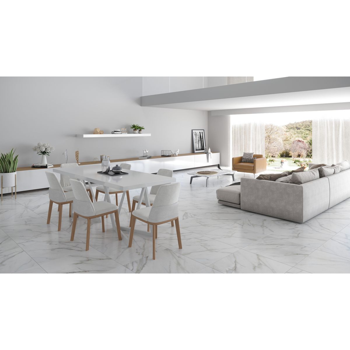 CORDILLERA - Cerámica 61x61 cm Venice bianco Blanco 2.58 m2