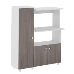 TECNOMOBILI - Organizador cocina 119x96,5x41,5 blanco/carvalho