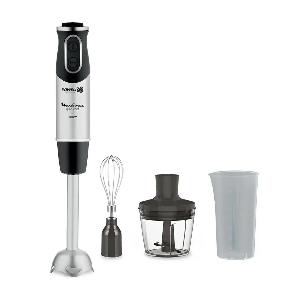 MOULINEX - Batidora 0.8 Litros Plateado DD655810