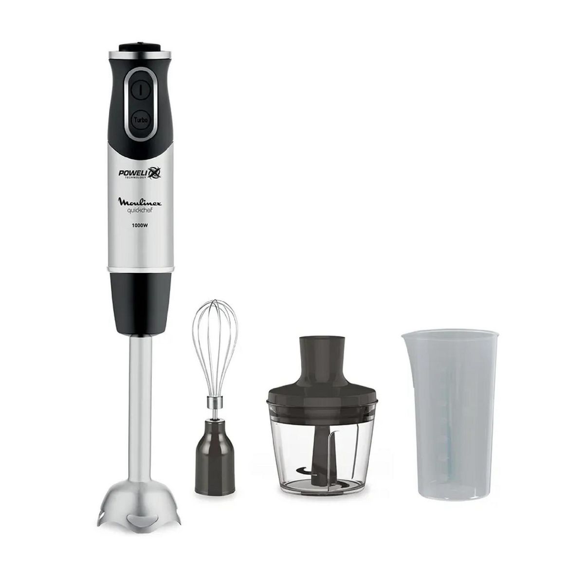 MOULINEX - Batidora 0.8 Litros Plateado DD655810