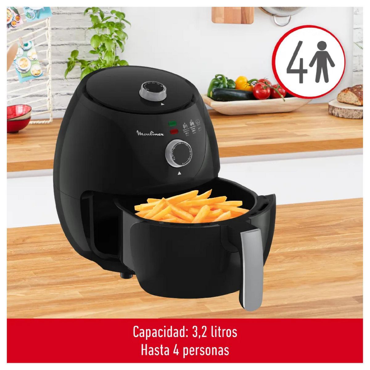 MOULINEX - Freidora 3.2 Litros EZ122858