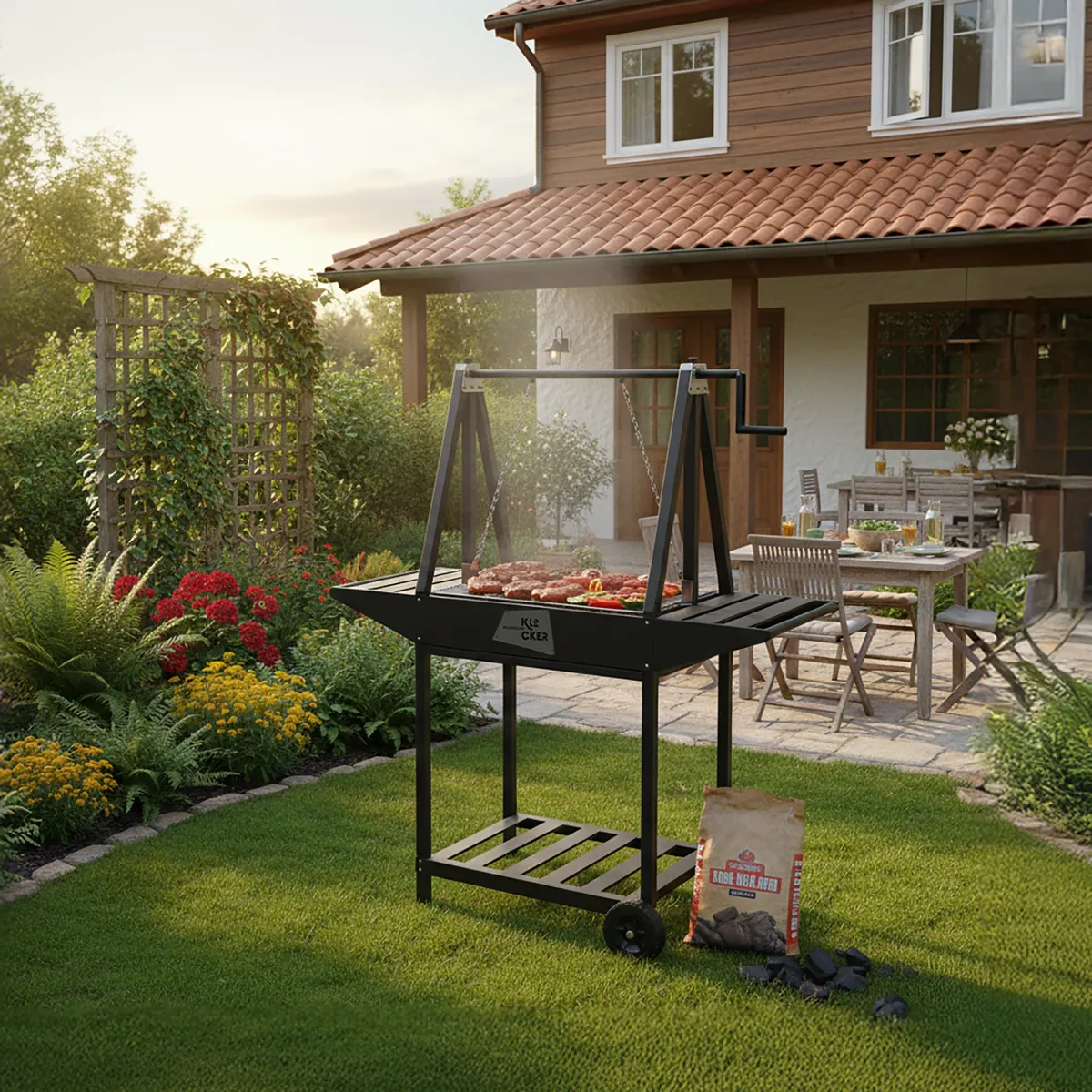 PROFESOR KLOCKER - Parrilla Volcano Profesional Klocker Acero Galvanizado