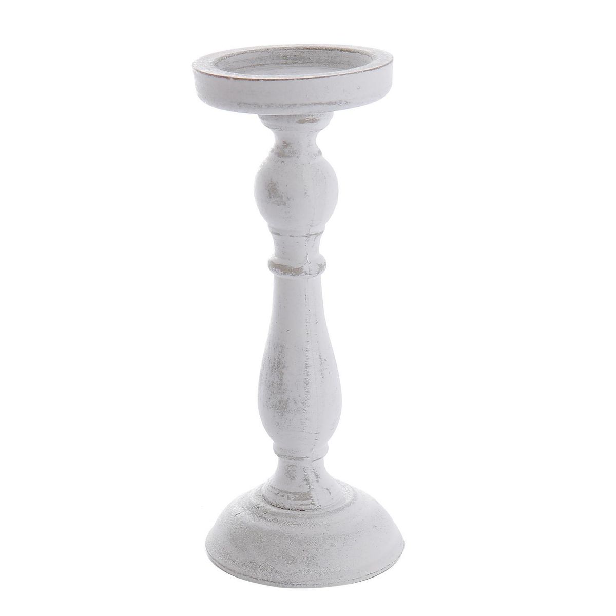 SOHOGAR - Candelabro De Madera Color Beige 26x10 cm