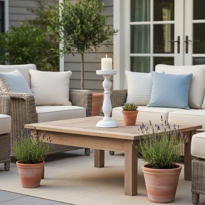 Imagen 2 del producto Candelabro de Madera Beige 32x37 cm