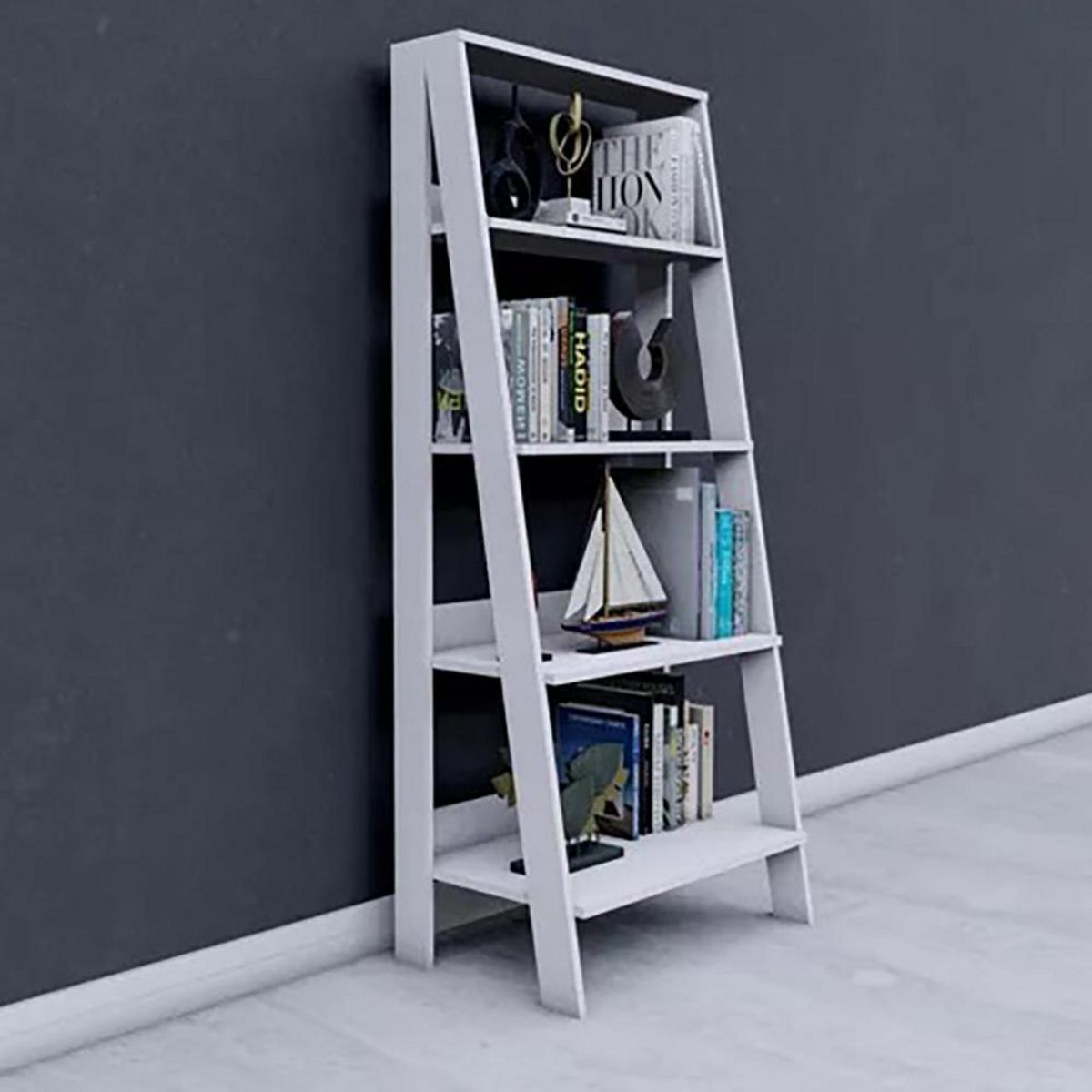 ALTAVISION - Estante MDP 4 Nivel(es) 61x140.3x40 cm Blanco