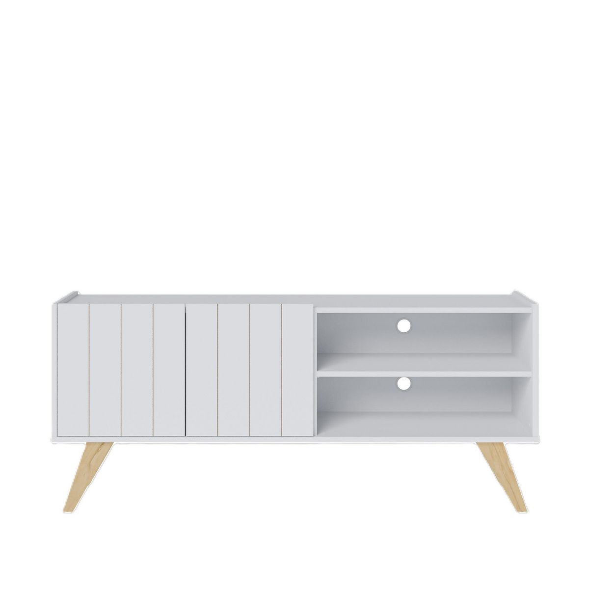 ALTAVISION - Rack TV 55 " Space BR Blanco 135.8x58.7x36.1 cm