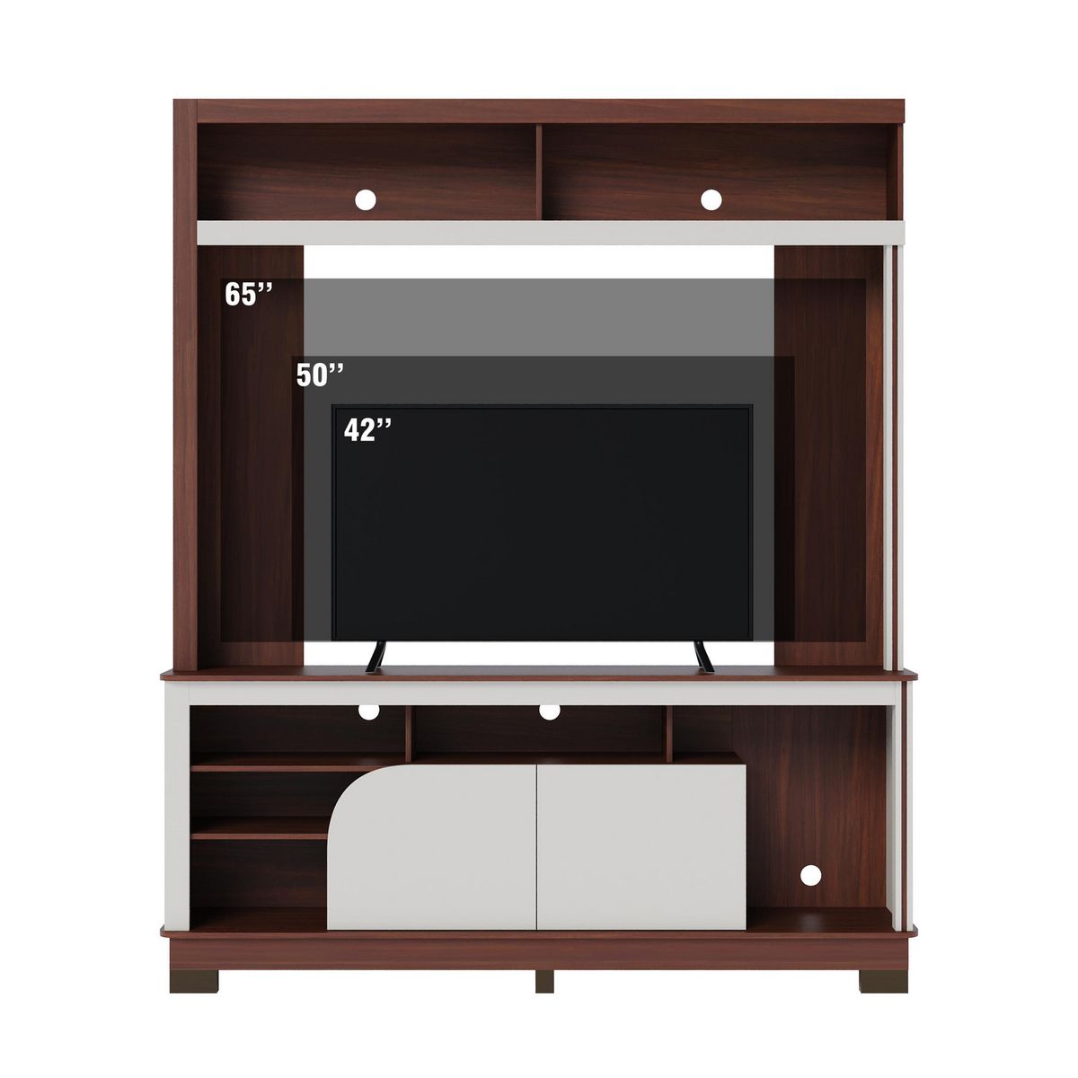 ALTAVISION - Home TV 65 " Belaya Nog Café/Blanco 160x190x37.8 cm