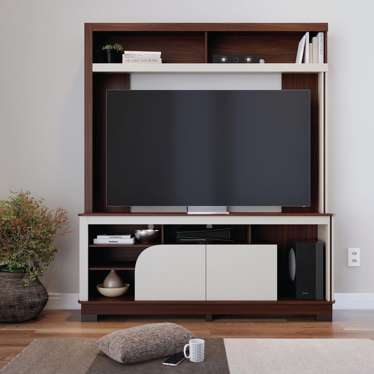 ALTAVISION - Home TV 65 " Belaya Nog Café/Blanco 160x190x37.8 cm